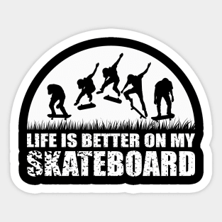 Skateboard T-shirt Sticker